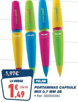 Milán - Portaminas Capsule Mix 0.7 Mm 2b