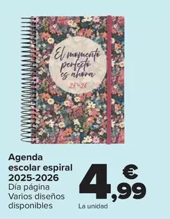 Agenda Escolar Espiral  2025-2026
