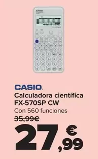 CASIO - Calculadora Cientifica FX-570SP CW
