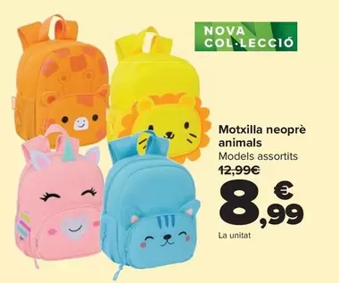 Mochila Neopreno Animales