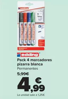 Edding - Pack 4 Marcadores Pizarra Blanca