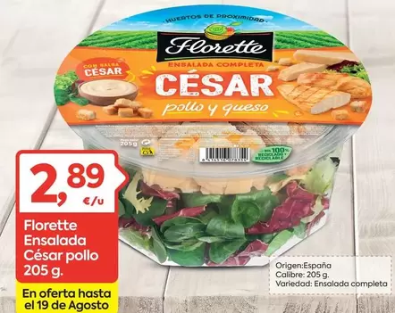 Florette - Ensalada Ccésar Pollo