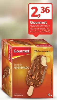 Gourmet - Helado Bombon Leche Almendra
