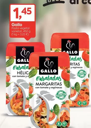 Gallo - Pastas vegetal y epicacs