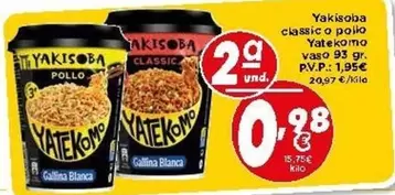 Yatekomo - Yakisoba Classico O Pollo