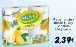 Nicky - Papel Cocina Limon