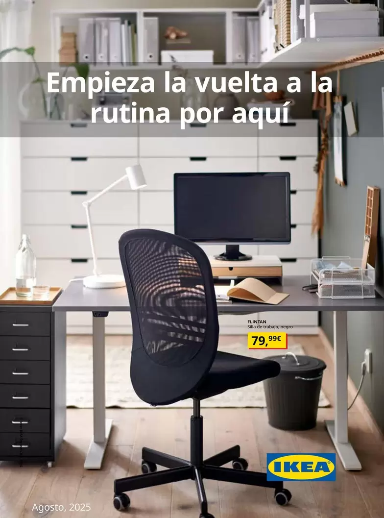 Flintan - Silla De Trabajo, Negro