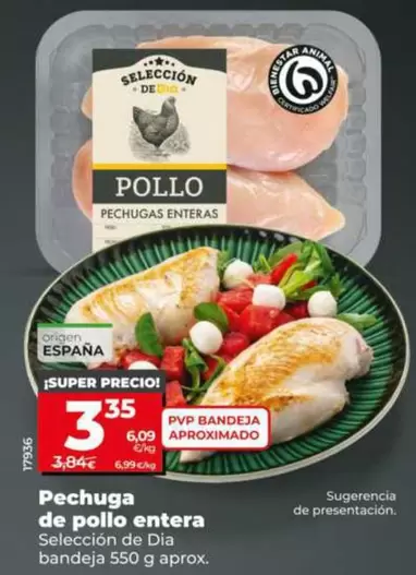 Seleccion De Dia - Pechuga De Pollo Entera 