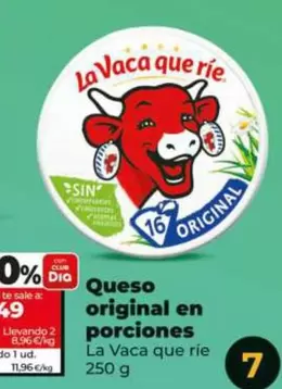 La Vaca Que Ríe - Queso Original En Porciones