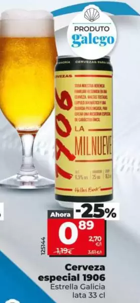Estrella Galicia - Cerveza Especial 1906
