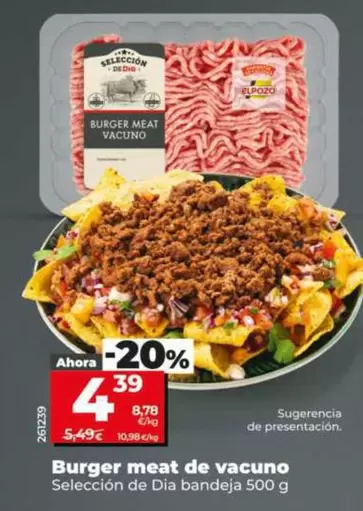 Seleccion De Dia - Burger Meat De Vacuno 