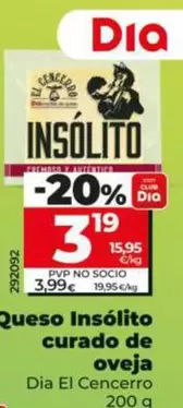Dia El Cencerro - Queso Insolito Curado De Oveja