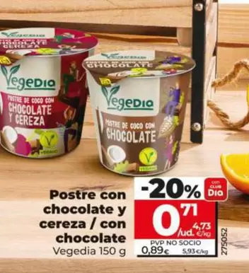 Vegedia - Postre Con Chocolate Y Cereza/Con Chocolate