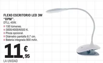 Flexo Escritorio Led 3W Dpm