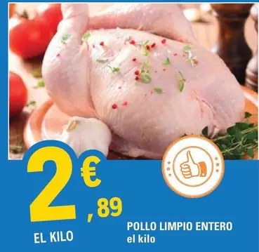 Pollo Limpio Entero