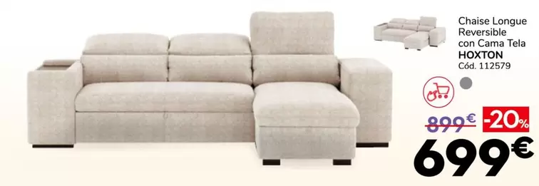 Chaise Longue Reversible