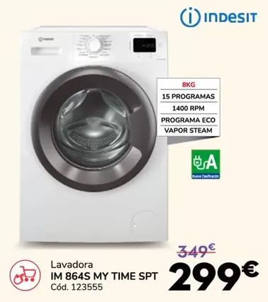 Indesit - Lavadora Im 864s My Time Spt