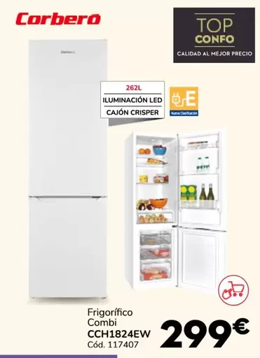 Corberó - Frigorífico Combi CCH1824EW