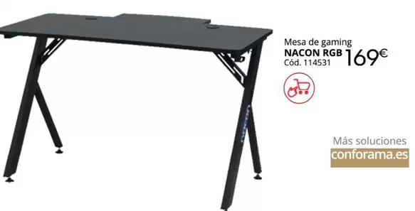 gaming - Nacon Rgb Mesa De Gaming