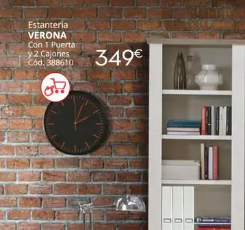Estanteria Verona Con 1 Puerta Y 2 Cajones