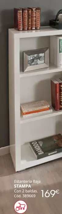 Estantería Bajo Stampa Con 2 Baldas