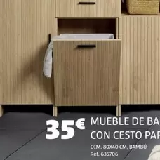 DIM - Mueble De Bambú Con Cesto