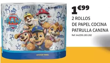 Patrón - 2 Rollos De Papel Cocina Patrulla Canina