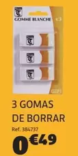 3 Gomas De Borrar
