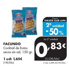 Facundo - Cocktail De Frutos Secos Sin Sal