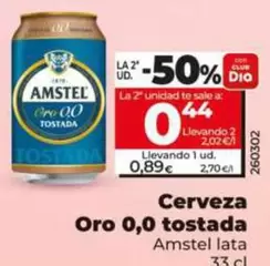 Amstel - Cerveza Oro 0.0 Tostada