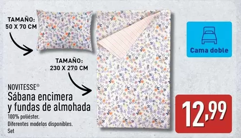 Novitesse - Sabana Encimera Y Fundas De Almohada