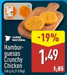 Hamburguesas Crunchy Chicken