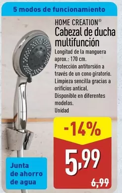 Home Creation - Cabezal De Ducha Multifuncion