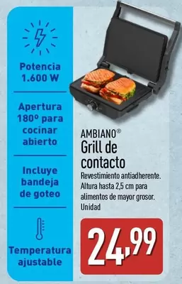 Ambiano - Grill De Contacto