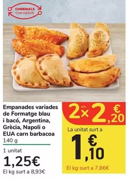 napoli - Empanadas Variades De Formatge Blau I Baco, Argentina, Grecia, Napoli O Eua Carn Barbacoa