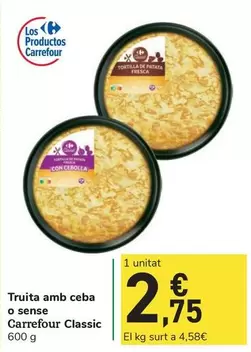 carrefour - Truita Amb Ceba O Sense Classic
