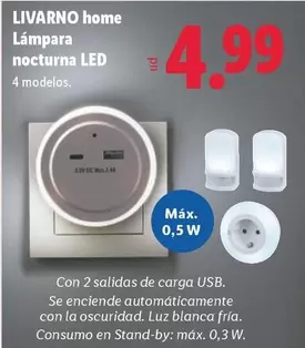 Livarno Home - Lámpara Nocturna LED