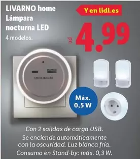 Livarno Home - Lámpara Nocturna Led