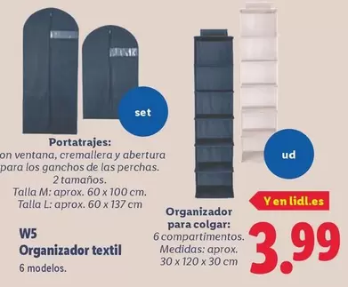 W5 - Organizador Textil