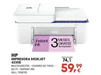 HP - Impresora Deskjet 4230e