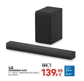 LG - Soundbar S40T