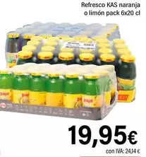 Kas - Refresco Naranja O Limón