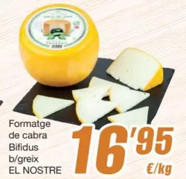 Bifidus - Formatge De Cabra  B/greix