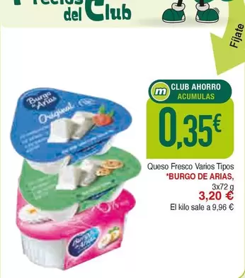 Burgo de Arias - Queso Fresco Varios Tipos