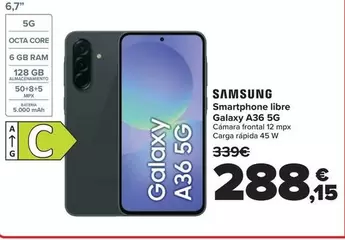 Samsung - Smartphone Libre Galaxy A36 5g