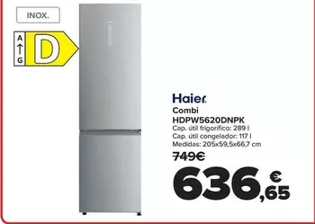 Haier - Combi HDPW5620DNPK