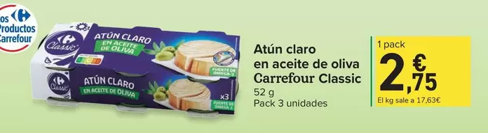 carrefour - Atún Claro En Aceite De Oliva Classic