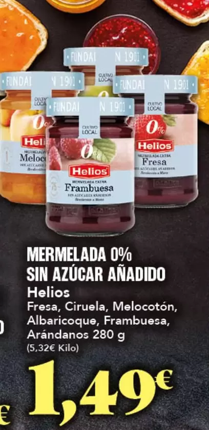 Helios - Mermelada 0% Sin Azúcar
