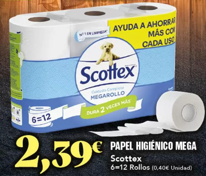 Scottex - Papel Higienico Mega