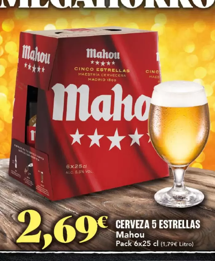 Mahou - Cerveza 5 Estrellas